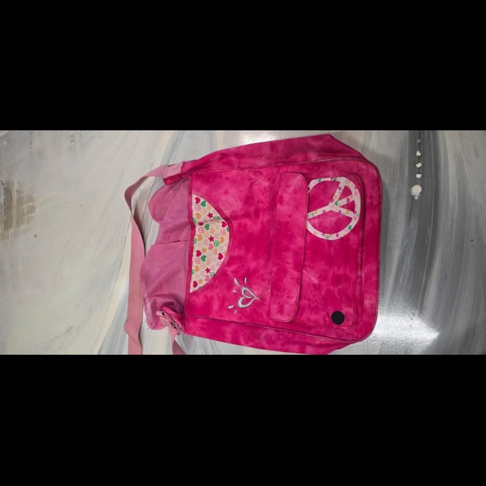 Justice Pink Letter A Kids Bag